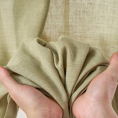 jinchan Linen Blend Curtains 108 inch Extra Long 2 Panels - Image 6