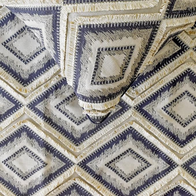 The HomeCentric King/Queen/Twin Blue Decorative Full 68"x18" Bed Runner Without - Image 4