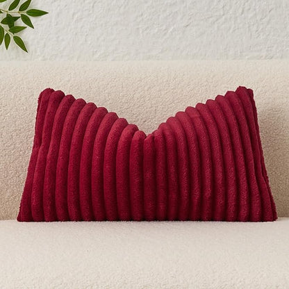 Kevin Textile Soft Plush 12x20 Inch Lumbar Pillow Cover 1 Pack, Christmas by KevinTextile