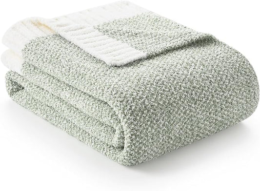 Snuggle Sac Sage Green Throw Blanket 50"x70", Super Soft Warm Microfiber by SnuggleSac