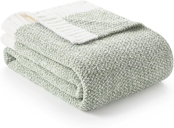 Snuggle Sac Heather Sage Green Blanket by SnuggleSac