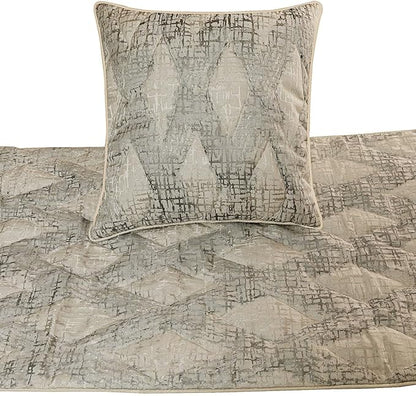 The HomeCentric King Queen Twin Grey Decorative Full 68"x18" Bed Runner - Image 2