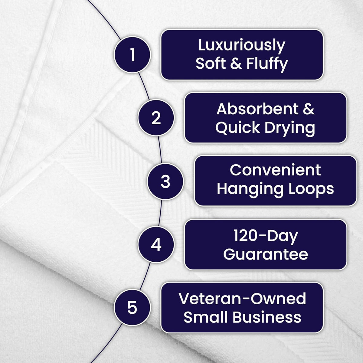 luxury viscose from bamboo bath towels, ultra soft, package contents