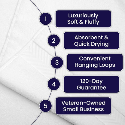 luxury viscose from bamboo bath towels, ultra soft, package contents