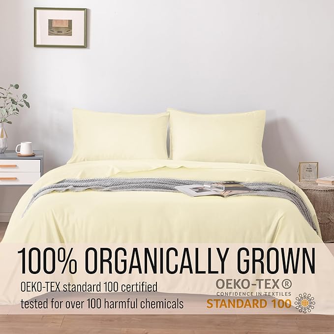 Bella Coterie Luxury Bamboo Viscose Full Size Sheet Set | 100% Organically - Image 4