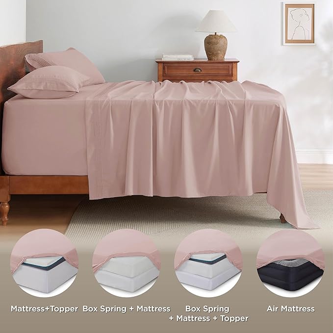 Bedsure Deep Pocket Full Size Bed Sheets Set - Image 9