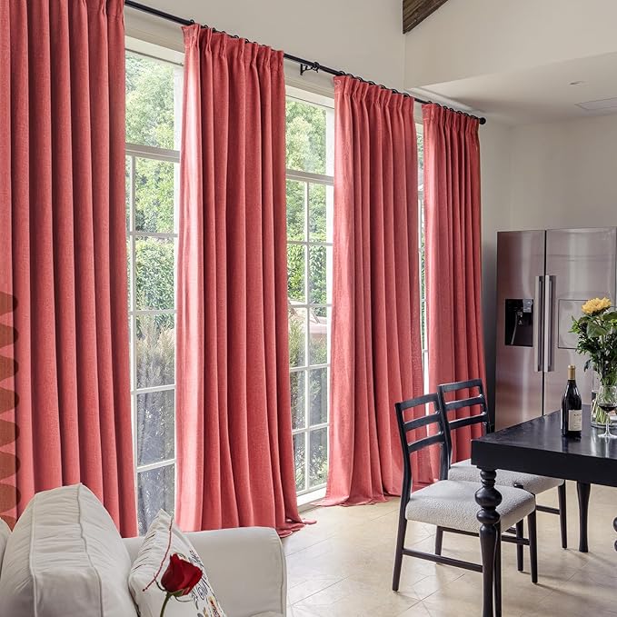 IVAPUPU Linen Pinch Pleated 100% Blackout Curtains - Image 6