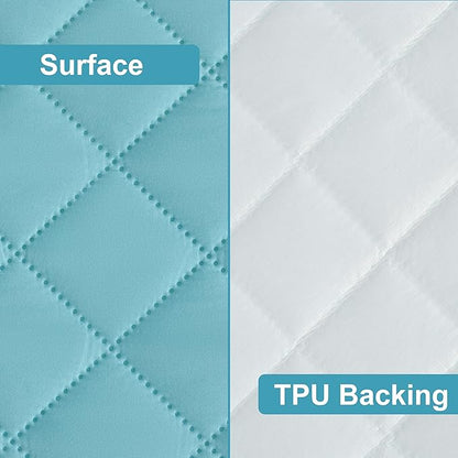 NTBAY 2 Pack Waterproof Mini Crib Mattress Protector, Quilted 24"x38" Fitted - Image 3