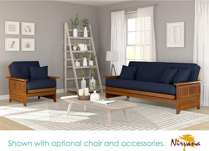 Nirvana Futons Brentwood Tray Arm Futon Sofabed Set - Image 4
