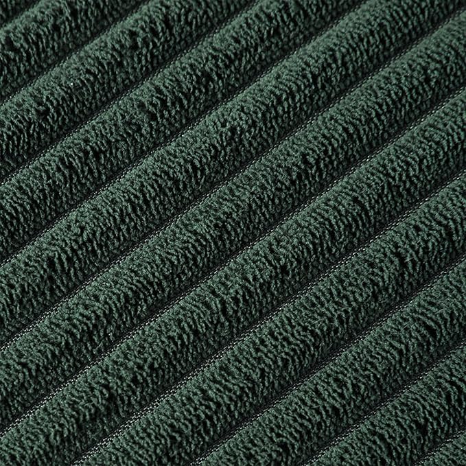 Fancy Homi Pack of 2 Dark Green Decorative Throw Pillow Covers 26x16 Inch - Image 5