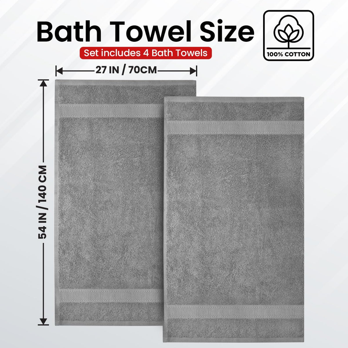 infinitee xclusives 100% ring-spun cotton bath towels for, close-up detail