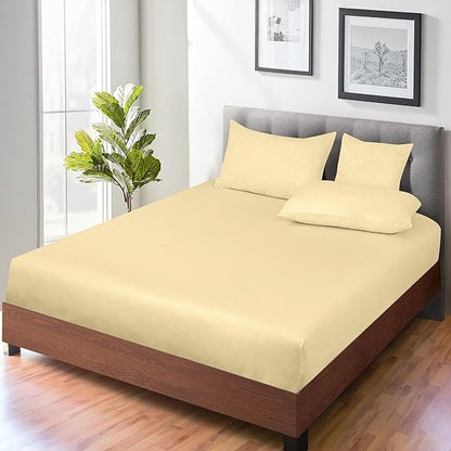 ROYALE LINENS 300 Thread Count 100% Long Staple Combed Cotton Fitted Sheet Queen - Image 7