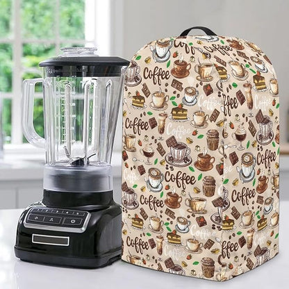 Coffee Beige Countertop Blender Cover by NETILGEN