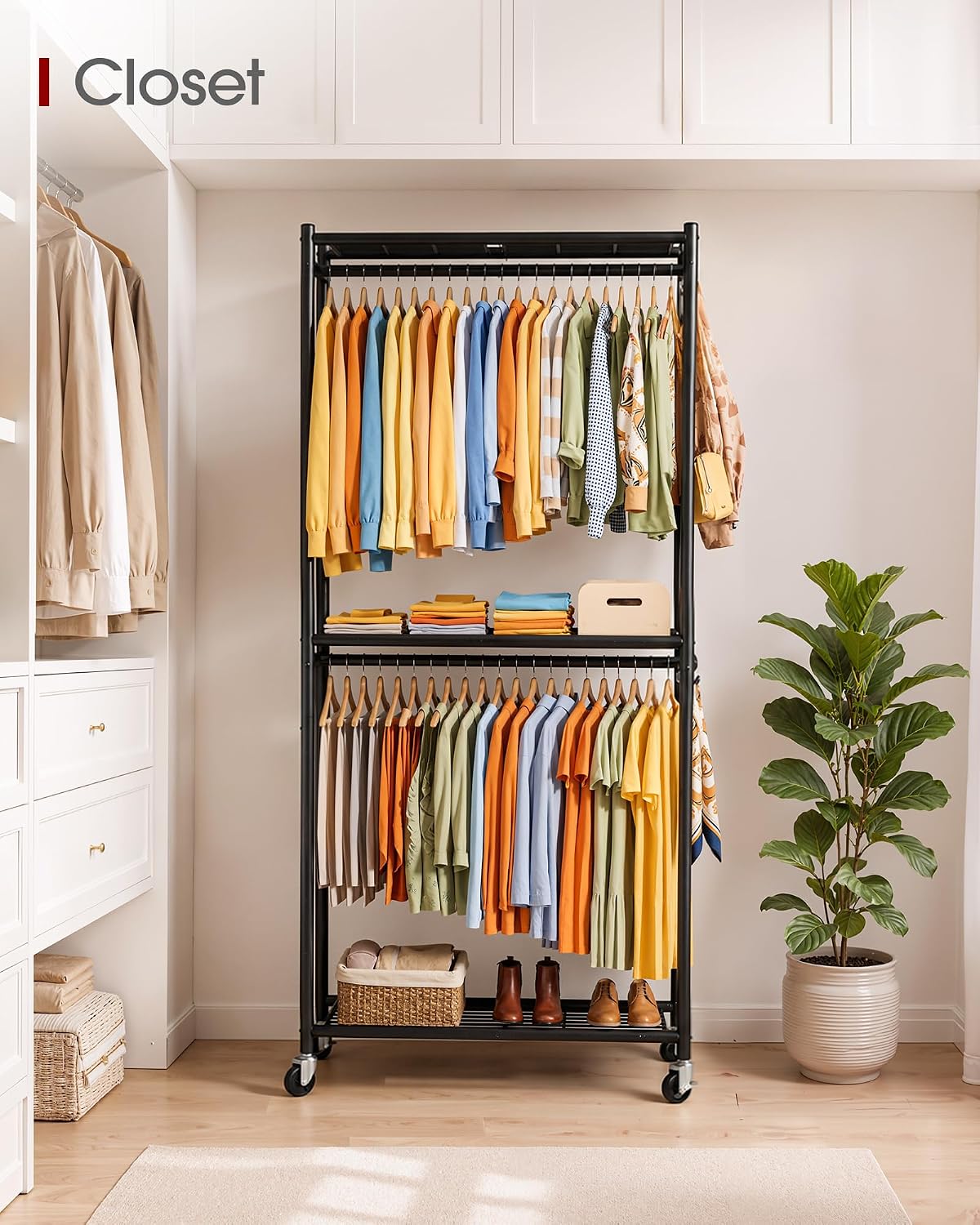 sakugi clothes rack - 33.0" x 12.2" x, front angle view