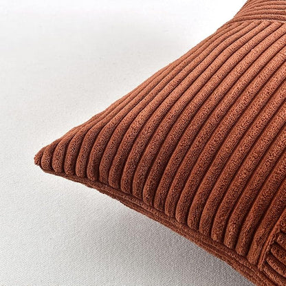 Fancy Homi 2 Packs Rust Samll Decorative Throw Pillow Covers 12x12 Inch - Image 5