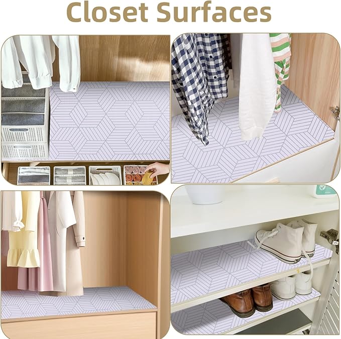 Shelf Liners for Kitchen Cabinets Non Adhesive Shelf Liner Paper Non-Slip - Image 7