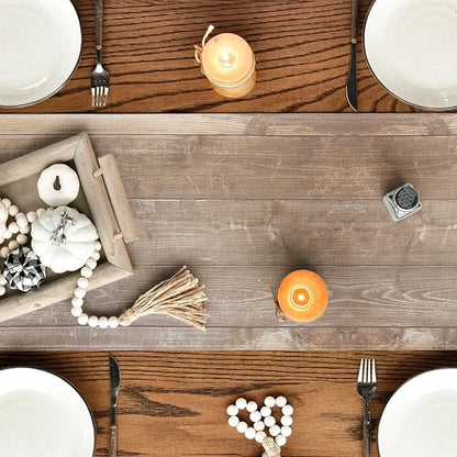 Artoid Mode Wood Hello Pumpkin Leaves 210 GSM Fall Table Runner, Seasonal - Image 7