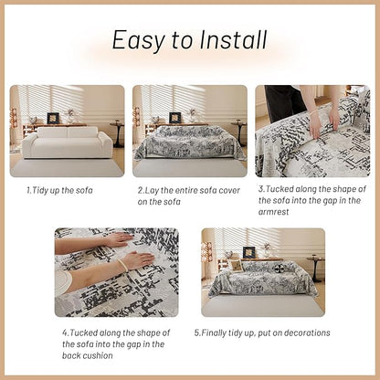 MYSKY HOME Boho Couch Cover Sofa Covers, Couch Covers - Image 8
