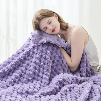 NEWCOSPLAY Super Soft Twin Blanket Lavender Premium Silky Flannel Fleece 3D by NEWCOSPLAY
