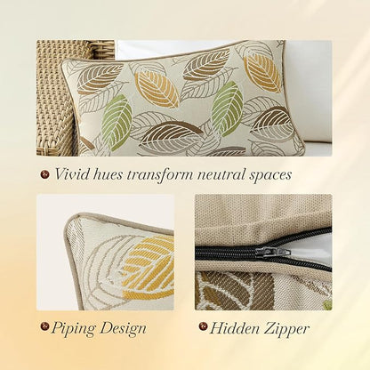 Outdoor Sunbrella Decorative Pillows Pack of 4, Momento Spring - Image 5