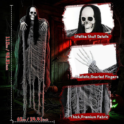 3 Pack Halloween Hanging Skeleton Decorations Outdoor Indoor Yard