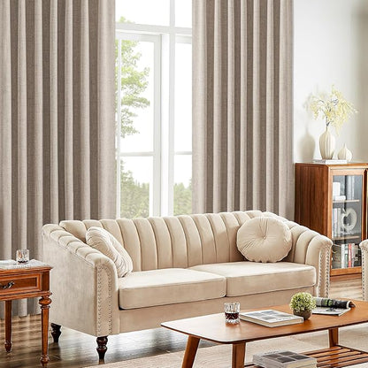 CUCRAF Custom 100% Total Blackout Curtains, Linen Back Tab and Rod Pocket - Image 9