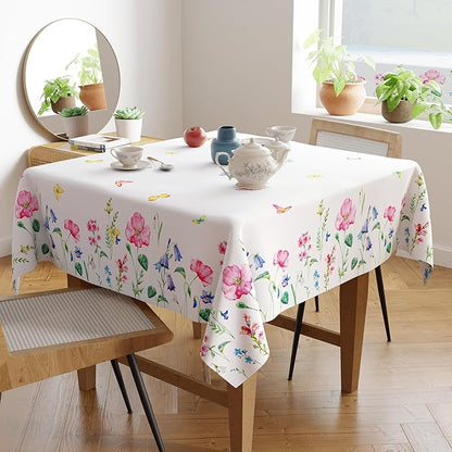 Encasa XO Rectangular 56"x72" Tablecloth | Water-Repellent Polyester Dining - Image 9
