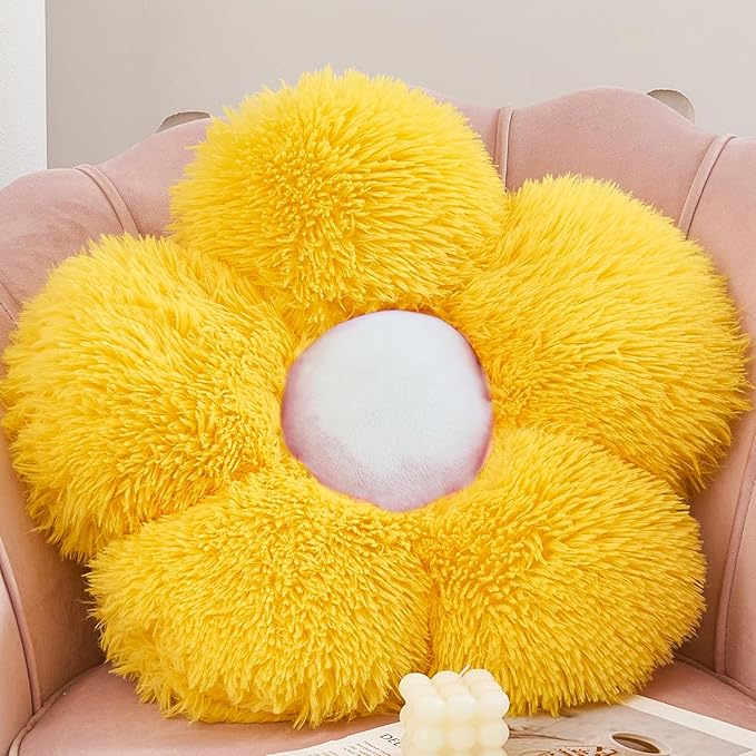 MorroMorn Flower Pillow Shaped Throw Pillows by MorroMorn