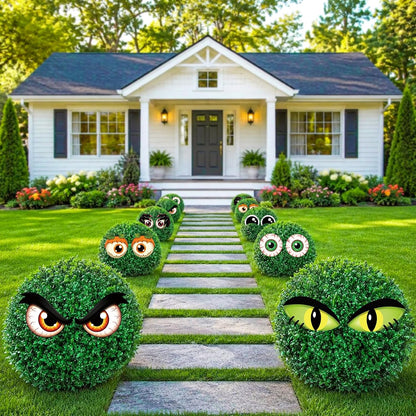 12-Piece Halloween Bush Eyes with 24 Stakes