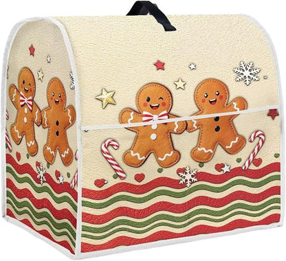 Christmas Mixer Cover for Kitchen Aid 4.5-5 Qt Mixer, Gingerbread Man Small by HUISEFOR