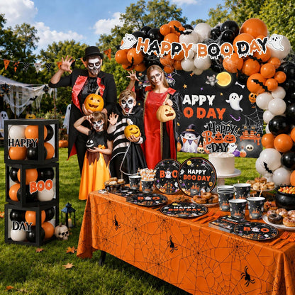 Halloween Birthday Party Decorations, Happy Boo Day Decorations Kit