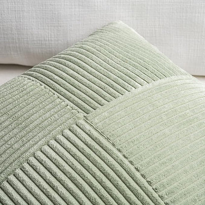 Fancy Homi Set of 2 Sage Green Boho Long Lumbar Body Decorative Throw Pillow - Image 4