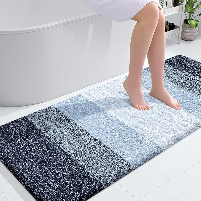 OLANLY Bathroom Runner Rugs 54x24, Extra Soft Absorbent Microfiber Bath Rugs by OLANLY