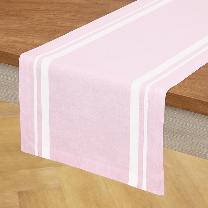 Solino Home Linen Table Runner 108 Inches Long - Image 2