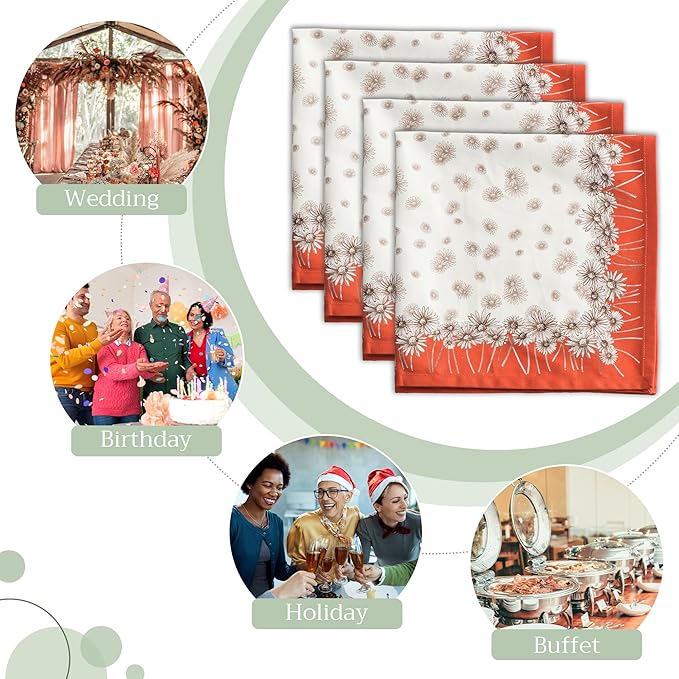 Maison d' Hermine Cloth Napkins Set of 4 100% Cotton - Image 6