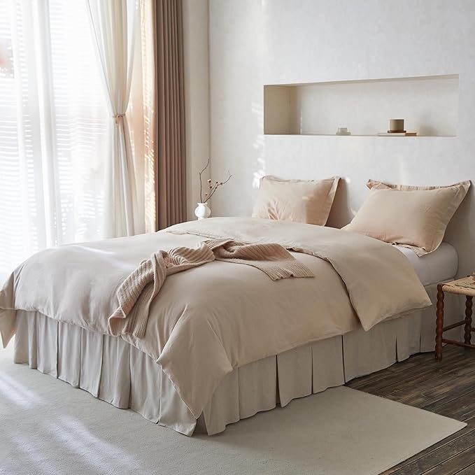 BISELINA French Linen Pleated Bed Skirt - Image 7