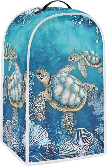 Talayituse Turtle Water Plants Print Blender Dust Cover, Fingerprint Protection - Image 2