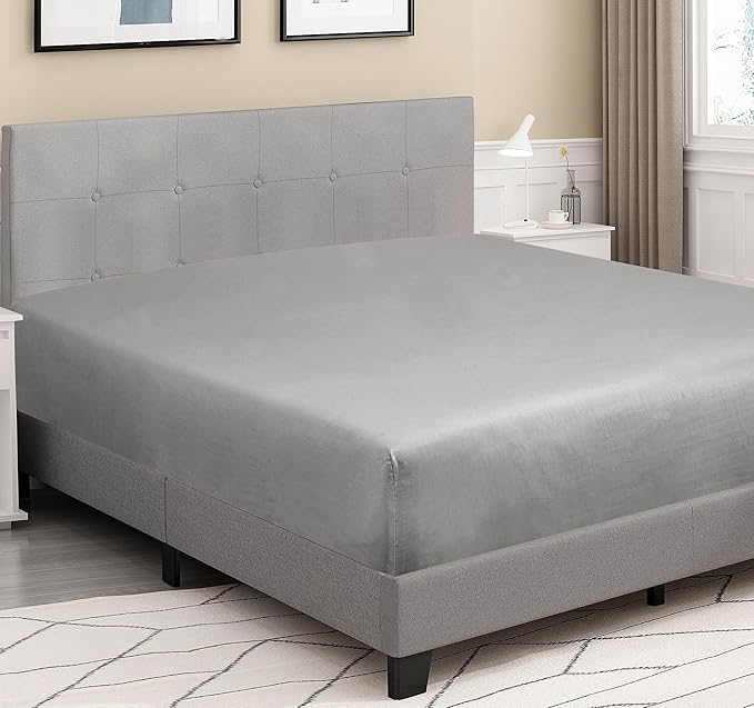 ROYALE LINENS 300 Thread Count 100% Long Staple Combed Cotton Fitted Sheet Queen - Image 4