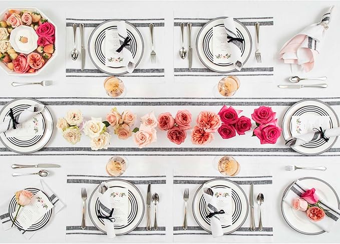 Solino Home Linen Table Runner 72 Inches Long - Image 9
