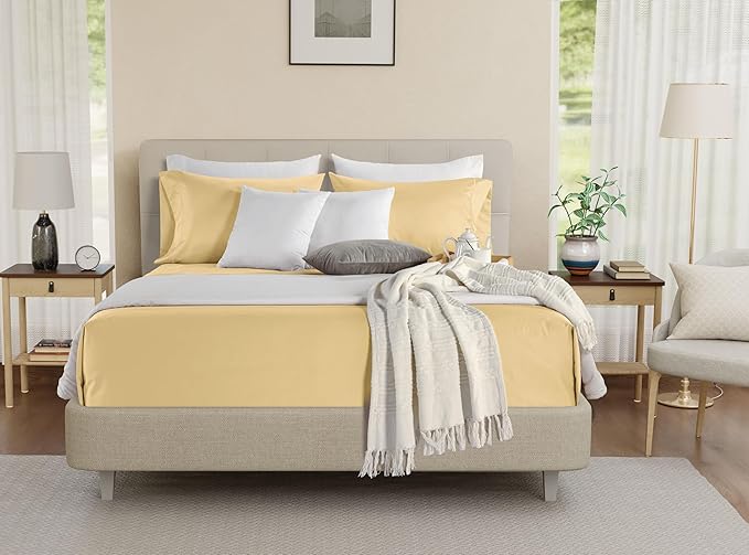 100% Cotton Sheets For King Size Bed, 800 Thread Count Breathable Bed Sheets - Image 2