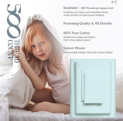 Mayfair Linen 500 Thread Count Split King Sheets Sets - Image 5