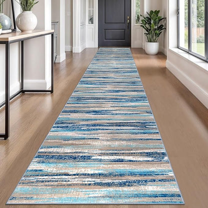 Modern Abstract Runner Rug 2.6x18 by lansny