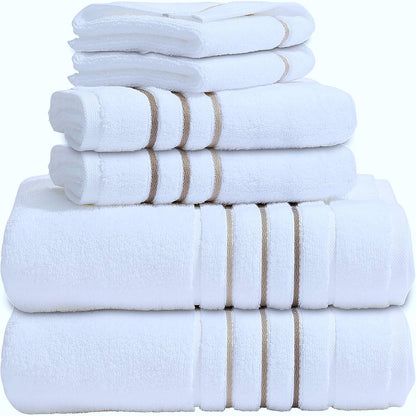 bath towels set for bathroom – luxury 6-piece, main product view