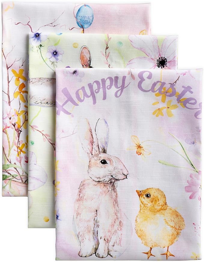 Maison d' Hermine Kitchen Towels Set of 3 100% Cotton 27.50" x 20" Reusable by MaisondHermine