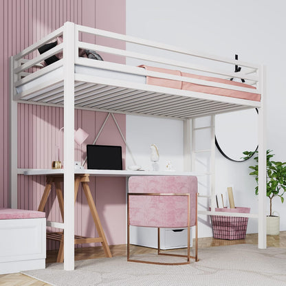 sha cerlin loft bed twin size with ladder, package contents