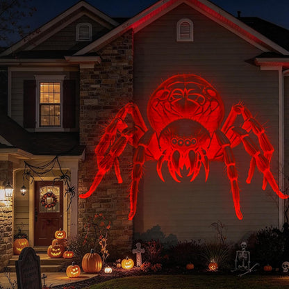12 in 1 Halloween Projector Outdoor - 3D Dynamic Halloween Decorations,Clearer Skull/Spider/Pumpkin/Witch Cauldron HD Patterns,Holiday Lights for Window Garage Door Cover