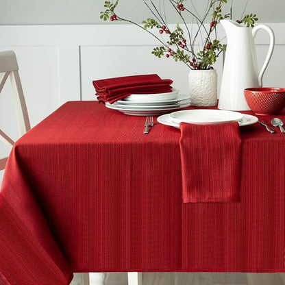 Benson Mills Cameron Textured Fabric Table Cloth, by BensonMills