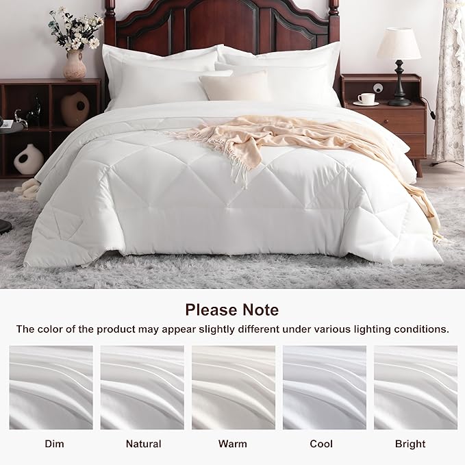 NTBAY Queen Comforter Set with Sheets, 7 Pieces Soft and Breathable Queen - Image 8