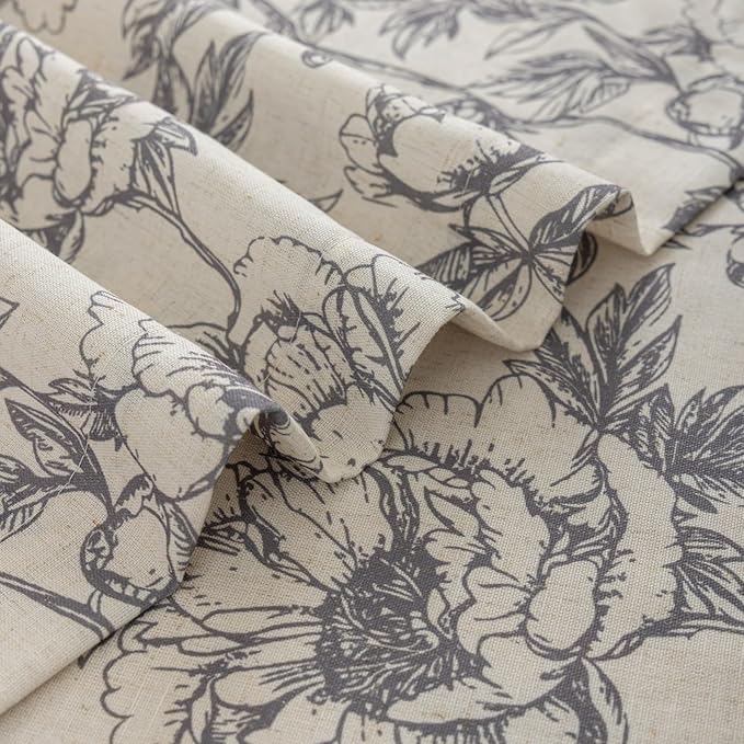 Vintage Floral Curtains 63 Inch Length - Image 7