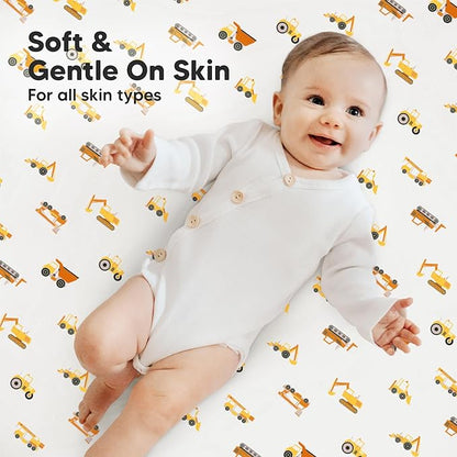 2-Pack Mini Crib Sheets Fitted - Image 4